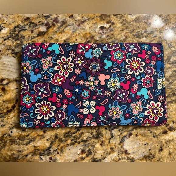 Vera Bradley Disney collab. Floral Wallet/checkbook cover - NWOT Multicolor - Picture 1 of 5